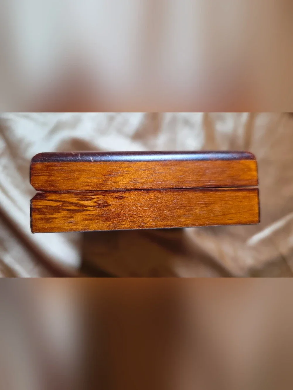 Nautica Polished Wooden Jewelry Box in Warm Brown Finish